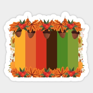 happy thanksgiving color Sticker